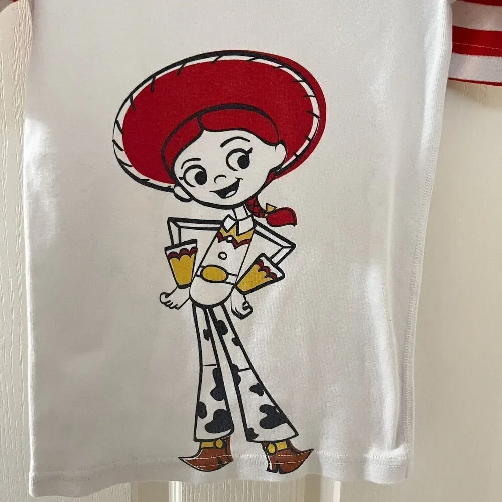 Hanna Andersson Toy Story 4 Jessie Short Sleeve Pajama Top Girls Size 130 US 8